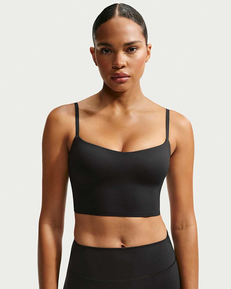 Топ NikeSKIMS Matte Cami Longline Bra «Obsidian» Женская