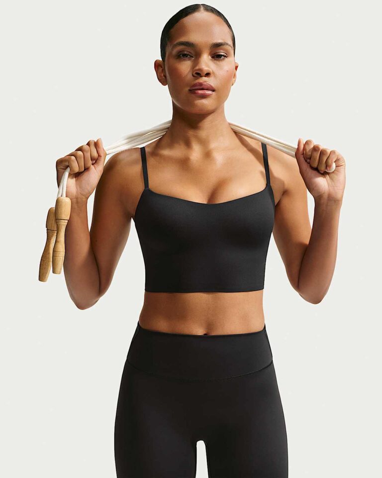Топ NikeSKIMS Matte Cami Longline Bra «Obsidian» Женская