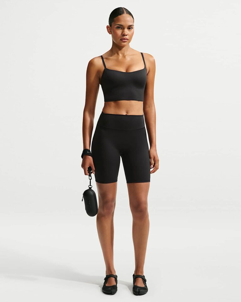 Топ NikeSKIMS Matte Cami Longline Bra «Obsidian» Женская