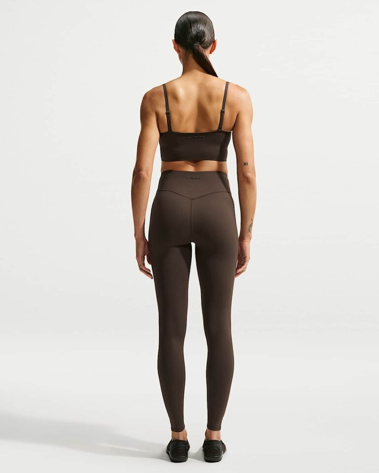 Топ NikeSKIMS Matte Cami Longline Bra «Dark Sepia» Женская