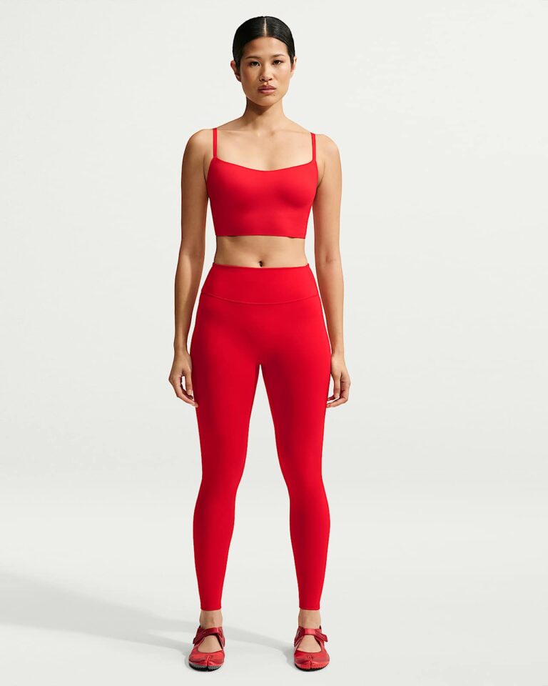 Топ NikeSKIMS Matte Cami Longline Bra «University Red» Женская