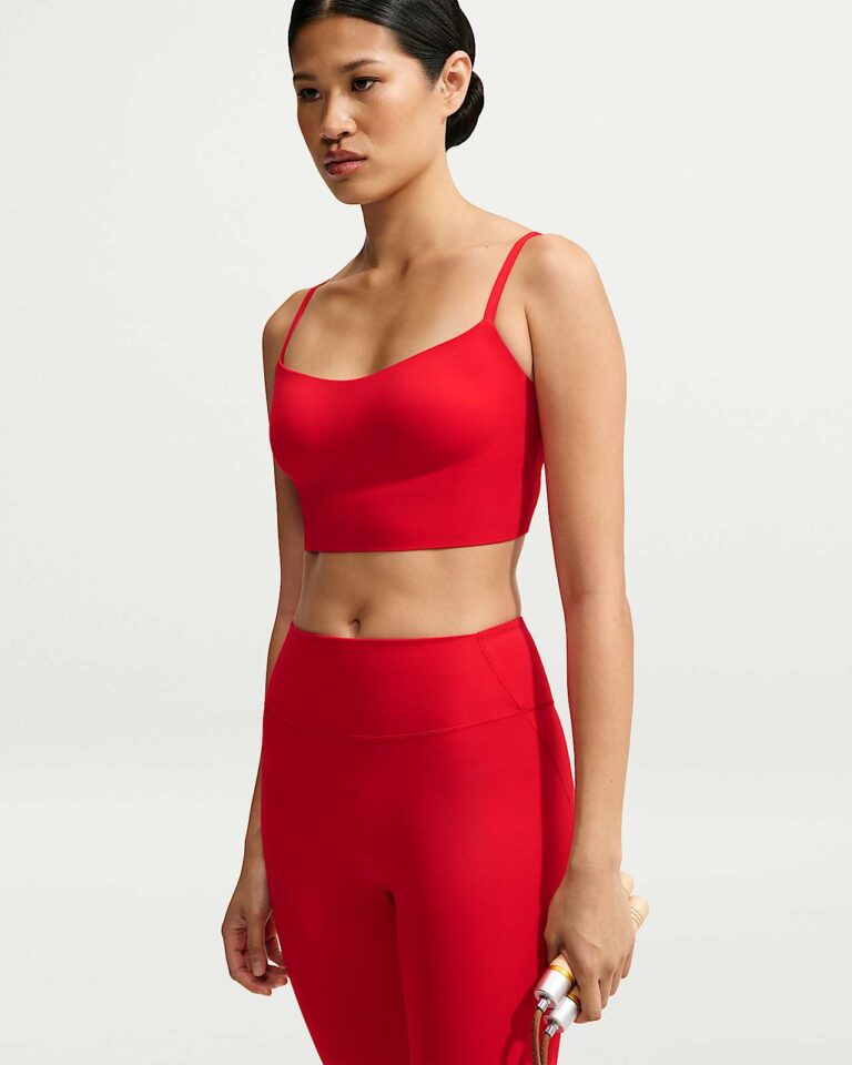 Топ NikeSKIMS Matte Cami Longline Bra «University Red» Женская