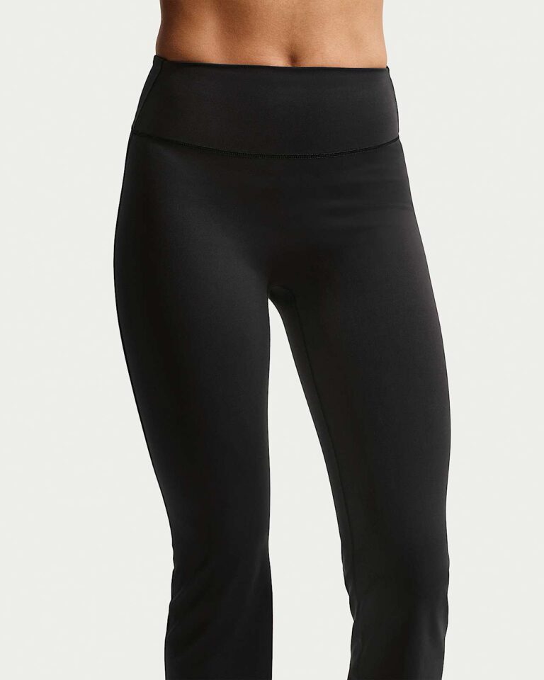 Леггинсы NikeSKIMS Matte High-Waisted Slim Flared Leggings «Obsidian» Женская