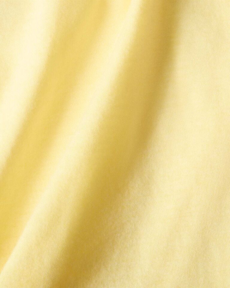 Футболка NikeSKIMS Performance Cotton Blend V-Neck Cropped Twist Short-Sleeve Top «Bicycle Yellow» Женская