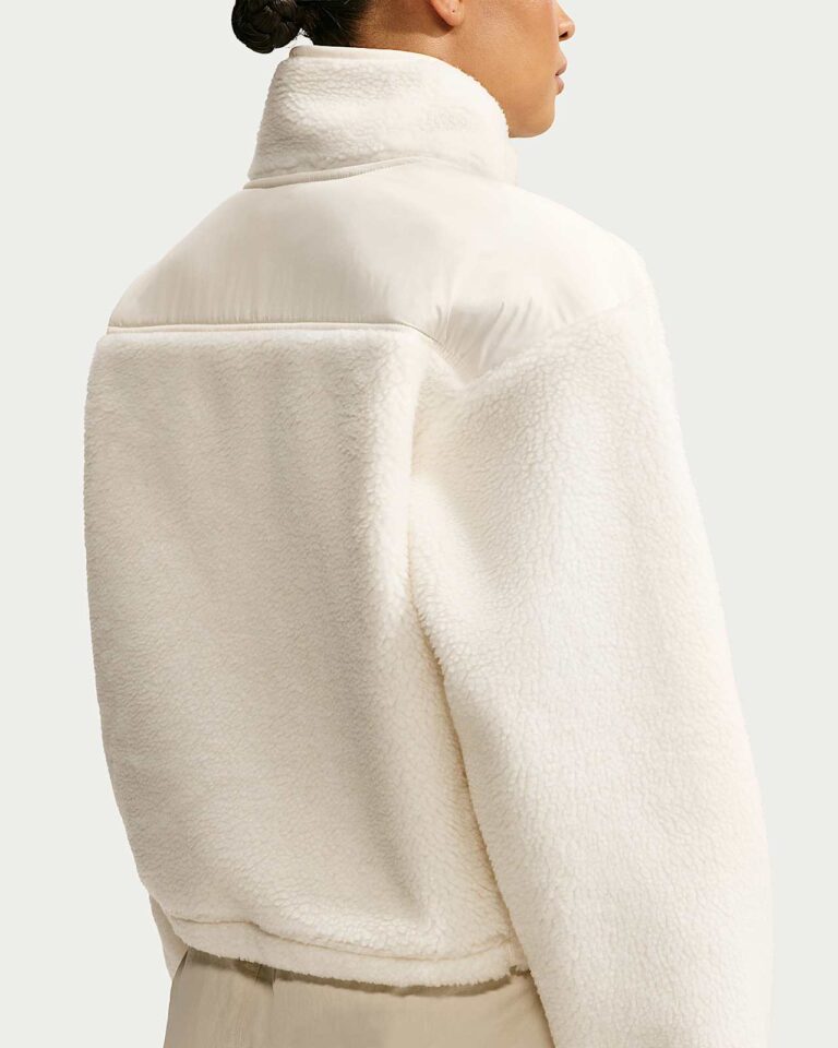 Куртка NikeSKIMS Sherpa Oversized 3/4-Zip Jacket «Ecru» Женская