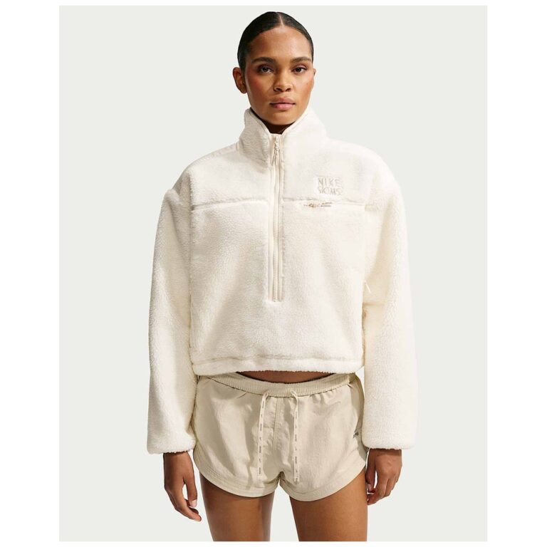 Куртка NikeSKIMS Sherpa Oversized 3/4-Zip Jacket «Ecru» Женская