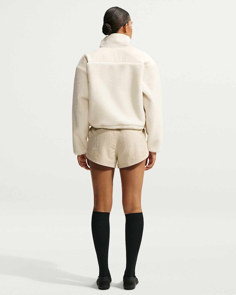Куртка NikeSKIMS Sherpa Oversized 3/4-Zip Jacket «Ecru» Женская