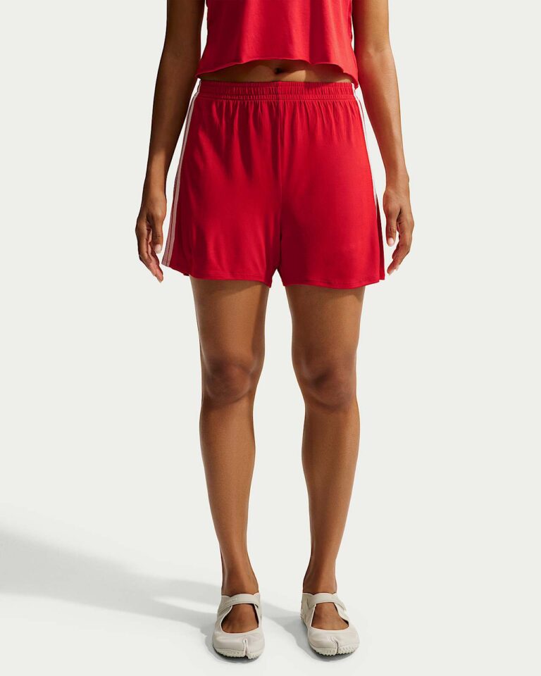 Шорты NikeSKIMS Stretch Knit 5″ Shorts «Sport Red/Ecru» Женская