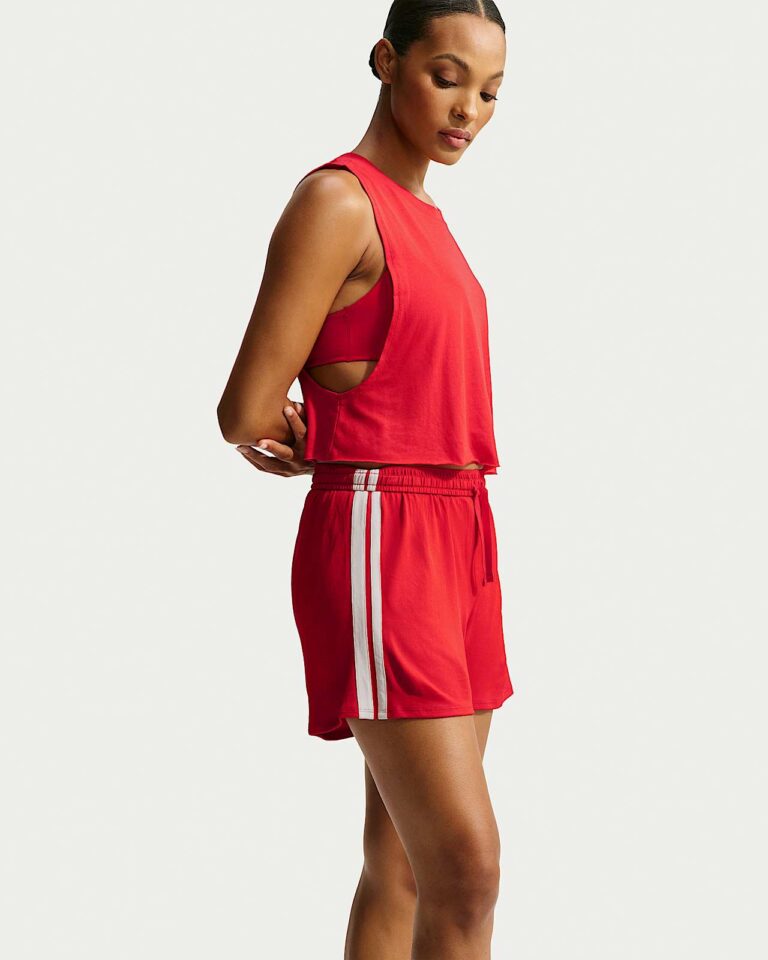Шорты NikeSKIMS Stretch Knit 5″ Shorts «Sport Red/Ecru» Женская