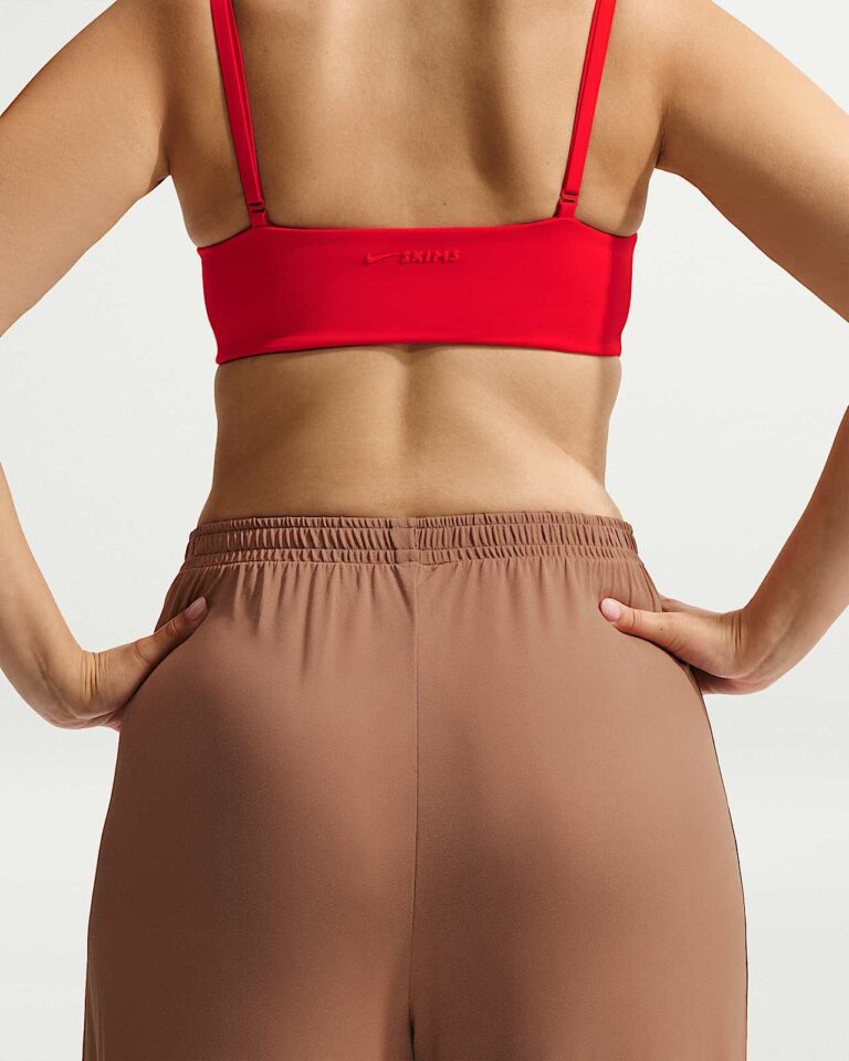 Брюки NikeSKIMS Stretch Knit Oversized Wide-Leg Pants «Carob Brown/Boulder» Женская