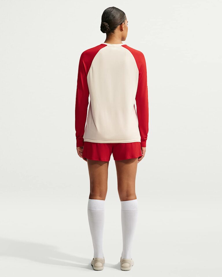 Лонгслив NikeSKIMS Stretch Knit Long-Sleeve Top «Ecru/Sport Red» Женская