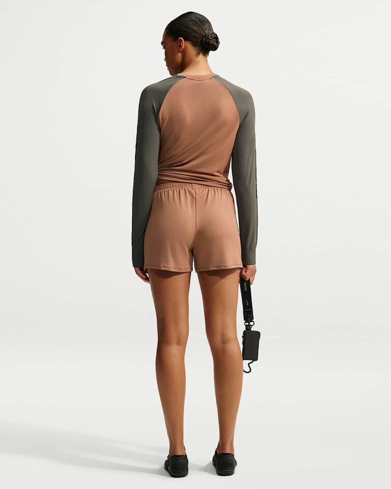 Лонгслив NikeSKIMS Stretch Knit Long-Sleeve Top «Carob Brown/Boulder» Женская