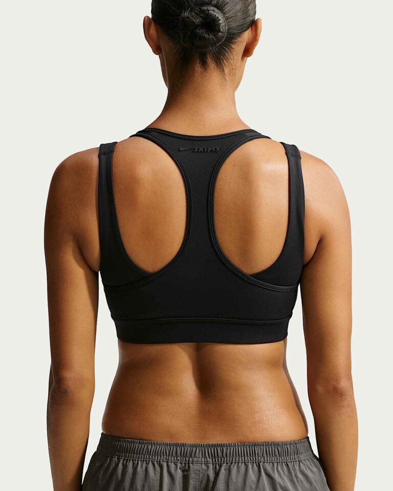 Топ NikeSKIMS Matte Double-Layer Plunge Bra «Obsidian» Женская