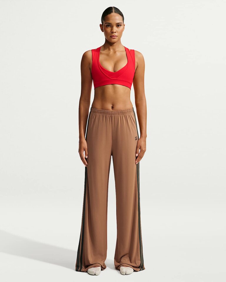 Топ NikeSKIMS Matte Double-Layer Plunge Bra «University Red» Женская