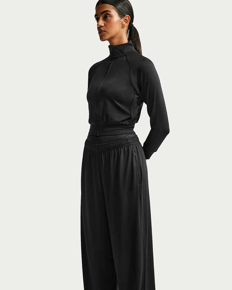 Брюки NikeSKIMS Airy Wide-Leg Pants «Obsidian» Женская