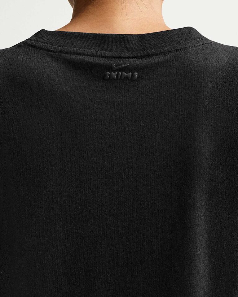 Майка NikeSKIMS Performance Cotton Blend Cropped Tank Top «Obsidian» Женская