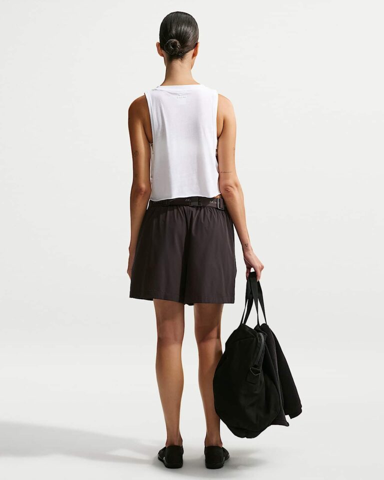 Майка NikeSKIMS Performance Cotton Blend Cropped Tank Top «Snow» Женская