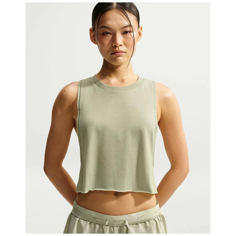 Майка NikeSKIMS Performance Cotton Blend Cropped Tank Top «Talc» Женская