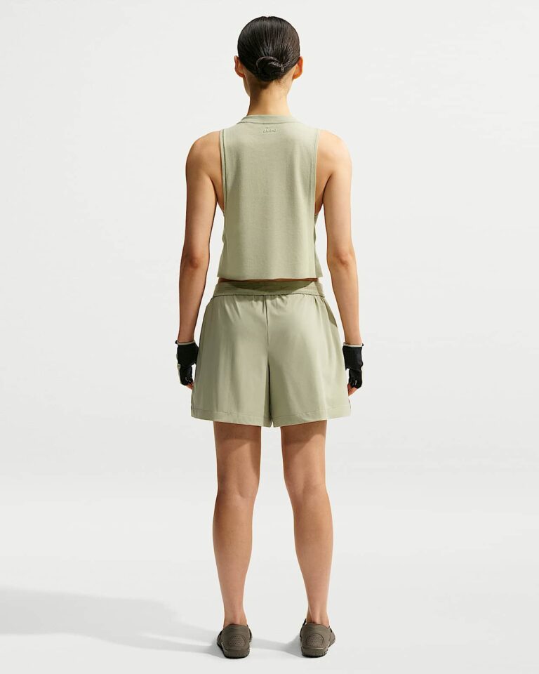 Майка NikeSKIMS Performance Cotton Blend Cropped Tank Top «Talc» Женская