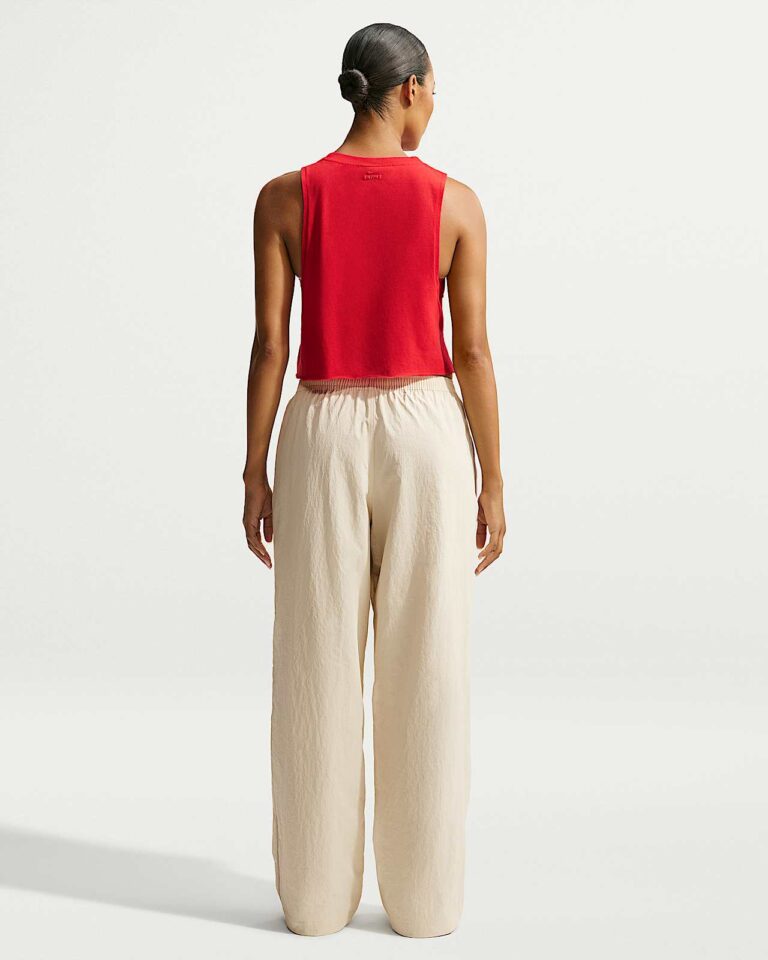 Майка NikeSKIMS Performance Cotton Blend Cropped Tank Top «University Red» Женская