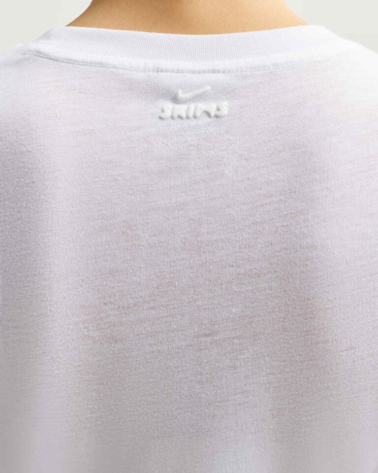 Футболка NikeSKIMS Performance Cotton Blend Short-Sleeve Top «Snow/Ecru» Женская