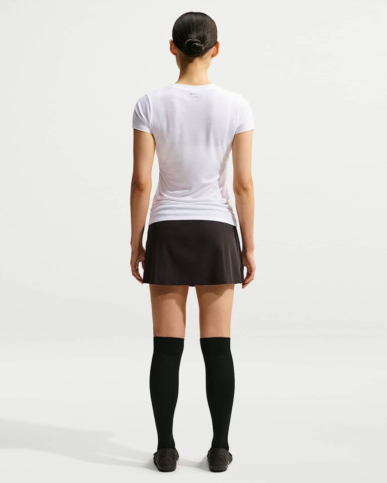 Футболка NikeSKIMS Performance Cotton Blend Short-Sleeve Top «Snow/Ecru» Женская