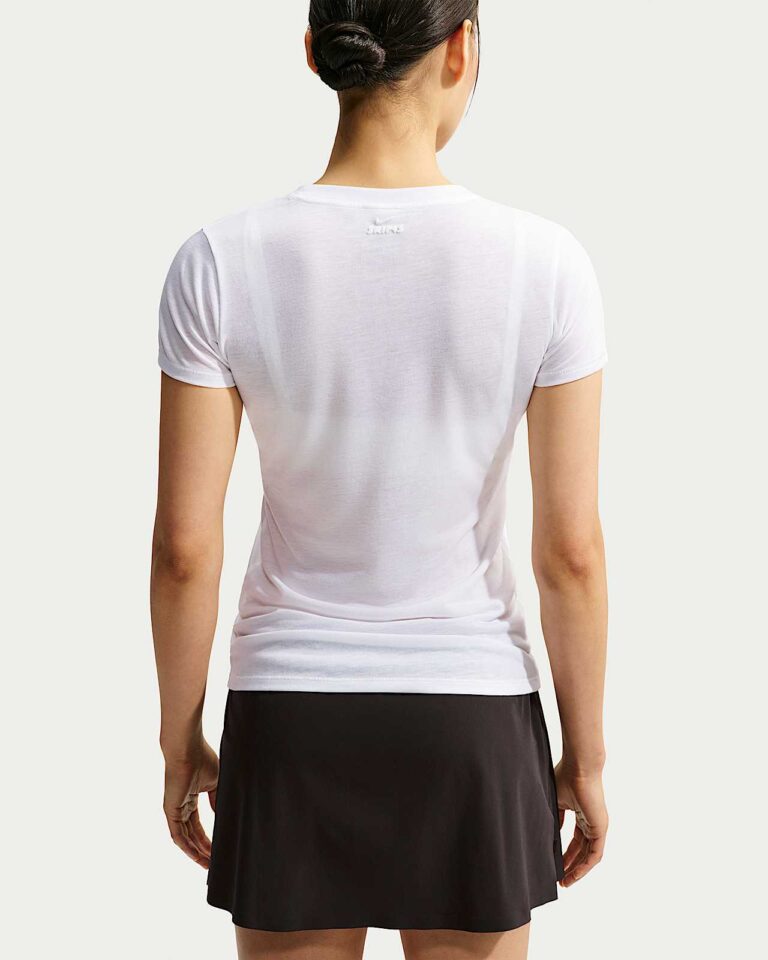 Футболка NikeSKIMS Performance Cotton Blend Short-Sleeve Top «Snow/Ecru» Женская