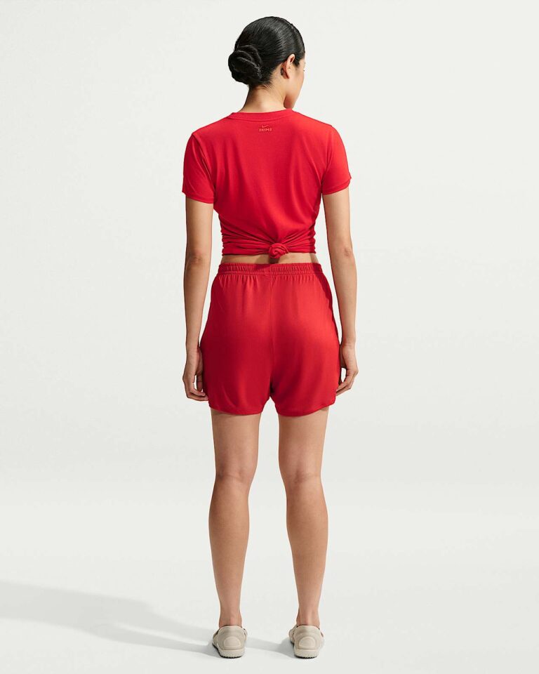 Футболка NikeSKIMS Performance Cotton Blend Short-Sleeve Top «University Red» Женская