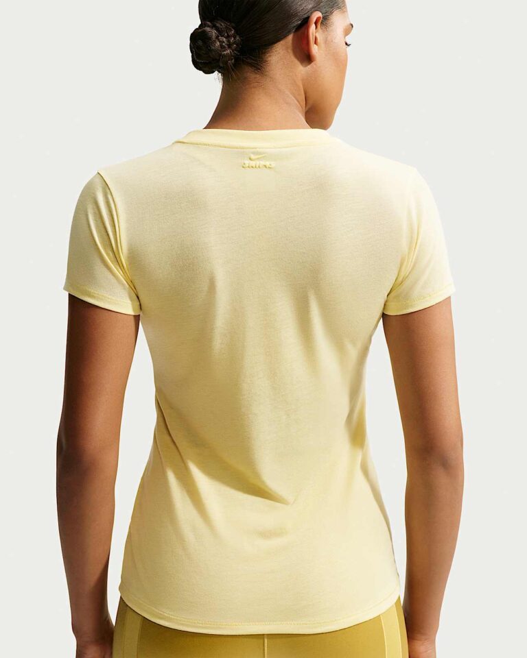 Футболка NikeSKIMS Performance Cotton Blend Short-Sleeve Top «Bicycle Yellow» Женская