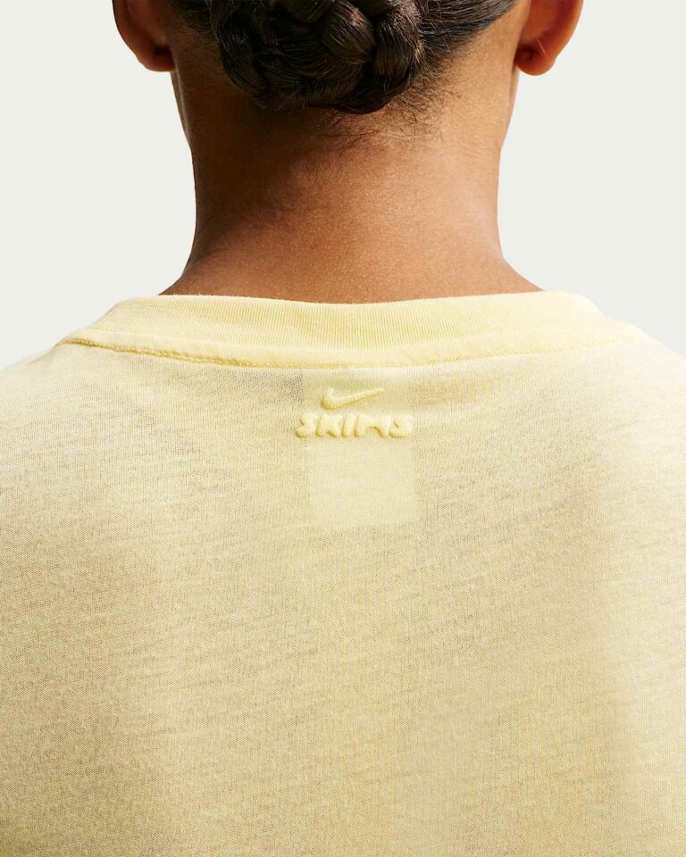 Футболка NikeSKIMS Performance Cotton Blend Short-Sleeve Top «Bicycle Yellow» Женская