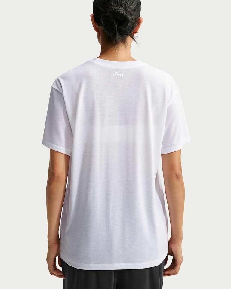 Футболка NikeSKIMS Performance Cotton Blend Oversized Short-Sleeve Top «Snow» Женская