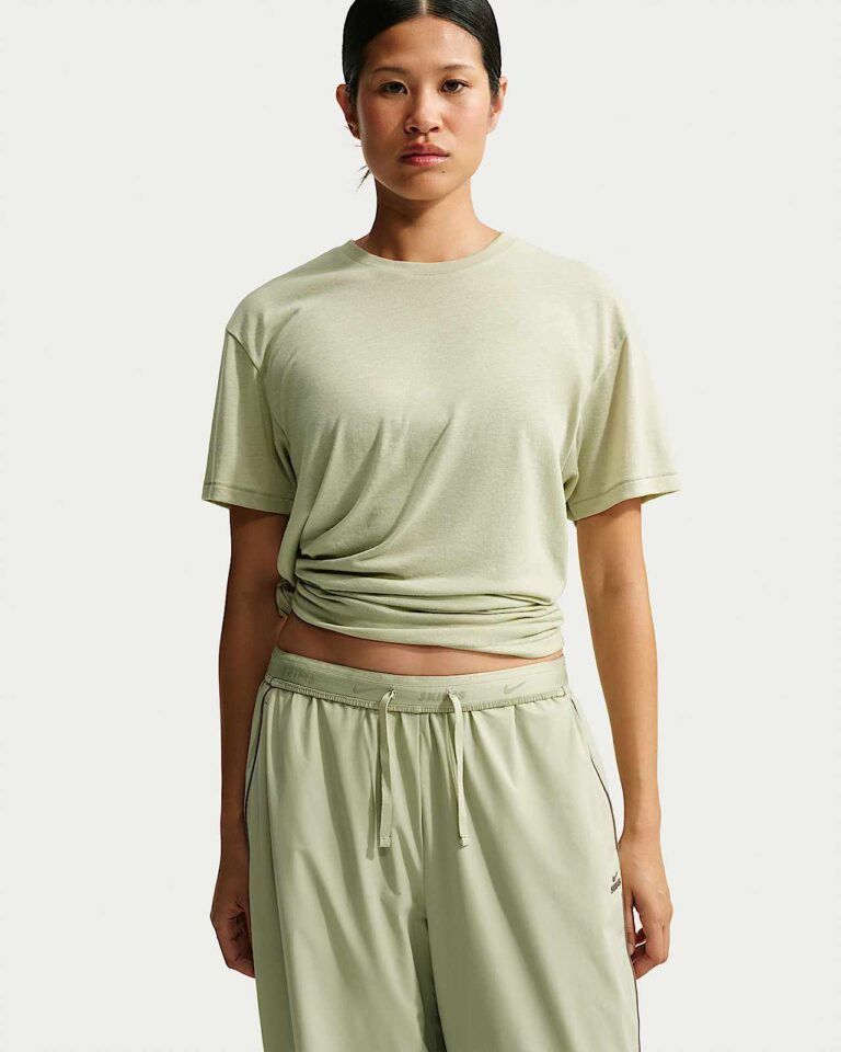 Футболка NikeSKIMS Performance Cotton Blend Oversized Short-Sleeve Top «Talc» Женская