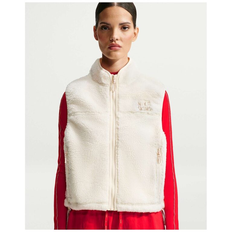 Жилет NikeSKIMS Sherpa Oversized Vest «Ecru» Женская