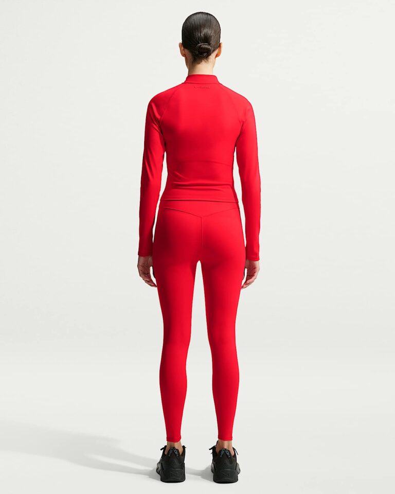 Куртка NikeSKIMS Matte Mock-Neck Full-Zip Jacket «University Red» Женская