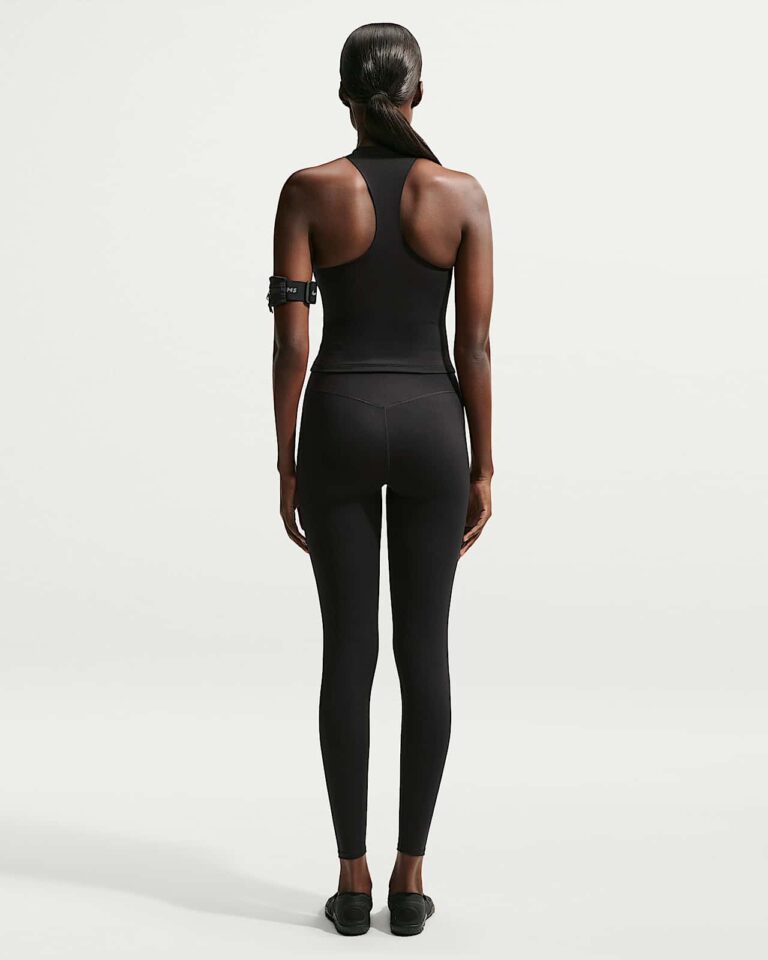 Майка NikeSKIMS Matte Mock-Neck Racerback Tank Top «Obsidian» Женская