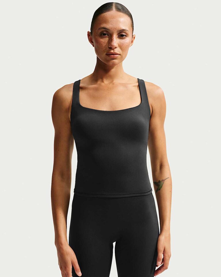 Майка NikeSKIMS Matte Square-Neck Tank «Obsidian» Женская