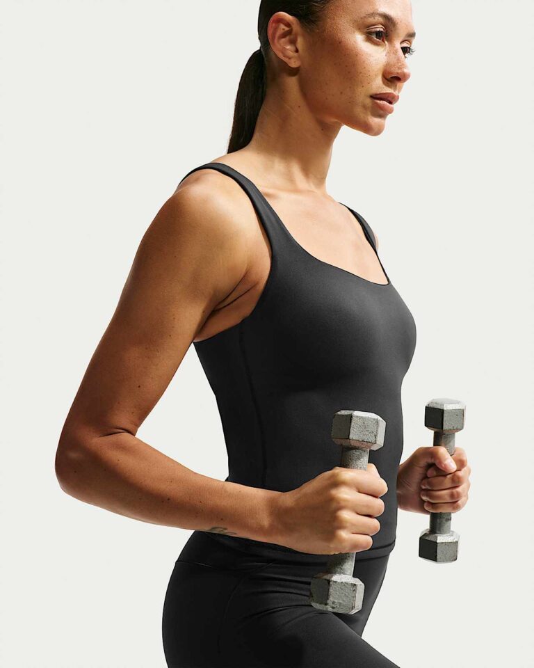 Майка NikeSKIMS Matte Square-Neck Tank «Obsidian» Женская