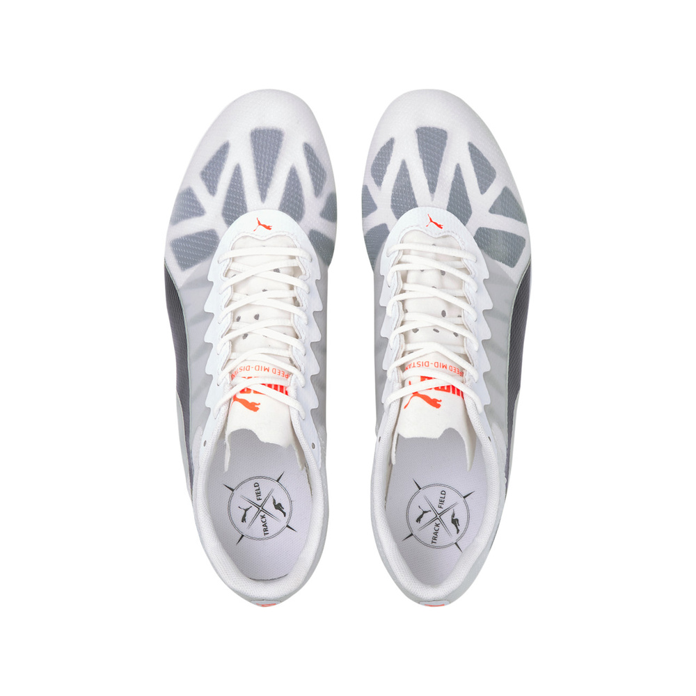 Puma evoSPEED Mid Distance 'White / PUMA Black / Lava Blast' Унисекс