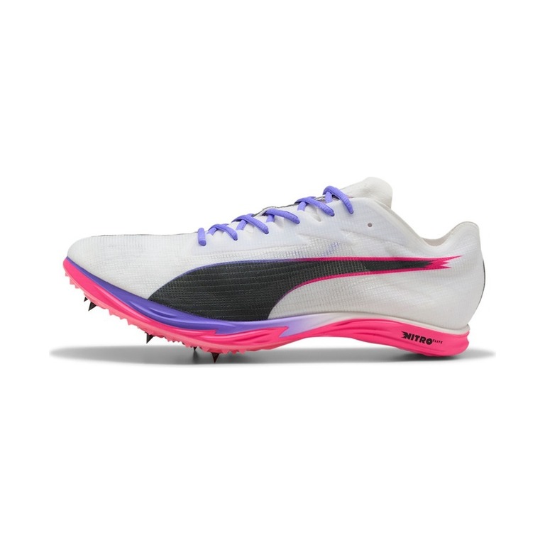 Puma evoSPEED Mid Distance Nitro Elite 3 'White / PUMA Black / Fluro Pink Pes' Унисекс