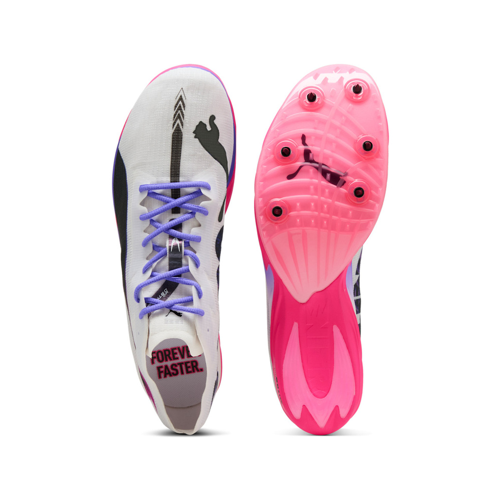 Puma evoSPEED Mid Distance Nitro Elite 3 'White / PUMA Black / Fluro Pink Pes' Унисекс