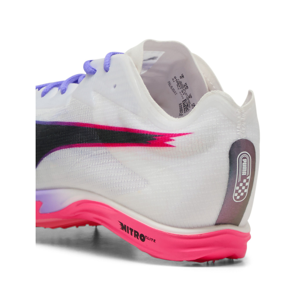 Puma evoSPEED Mid Distance Nitro Elite 3 'White / PUMA Black / Fluro Pink Pes' Унисекс