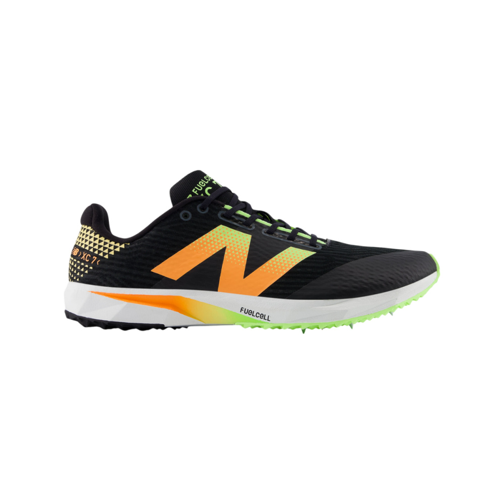 New Balance XC7 v5 'Black / bleached Lime Glo / hot Mango' Унисекс