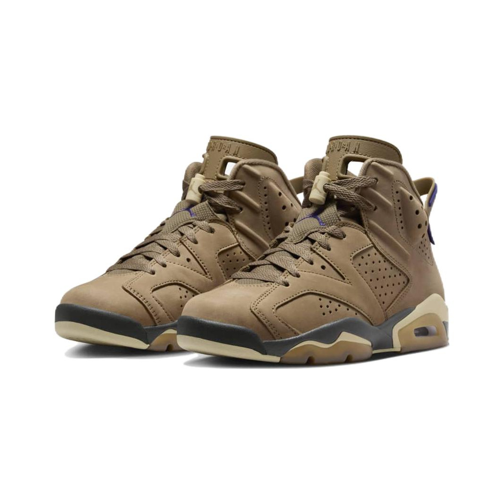 Air Jordan 6 GTX 'Brown Kelp / Shadow Brown / Court Purple / Team Gold' Женские