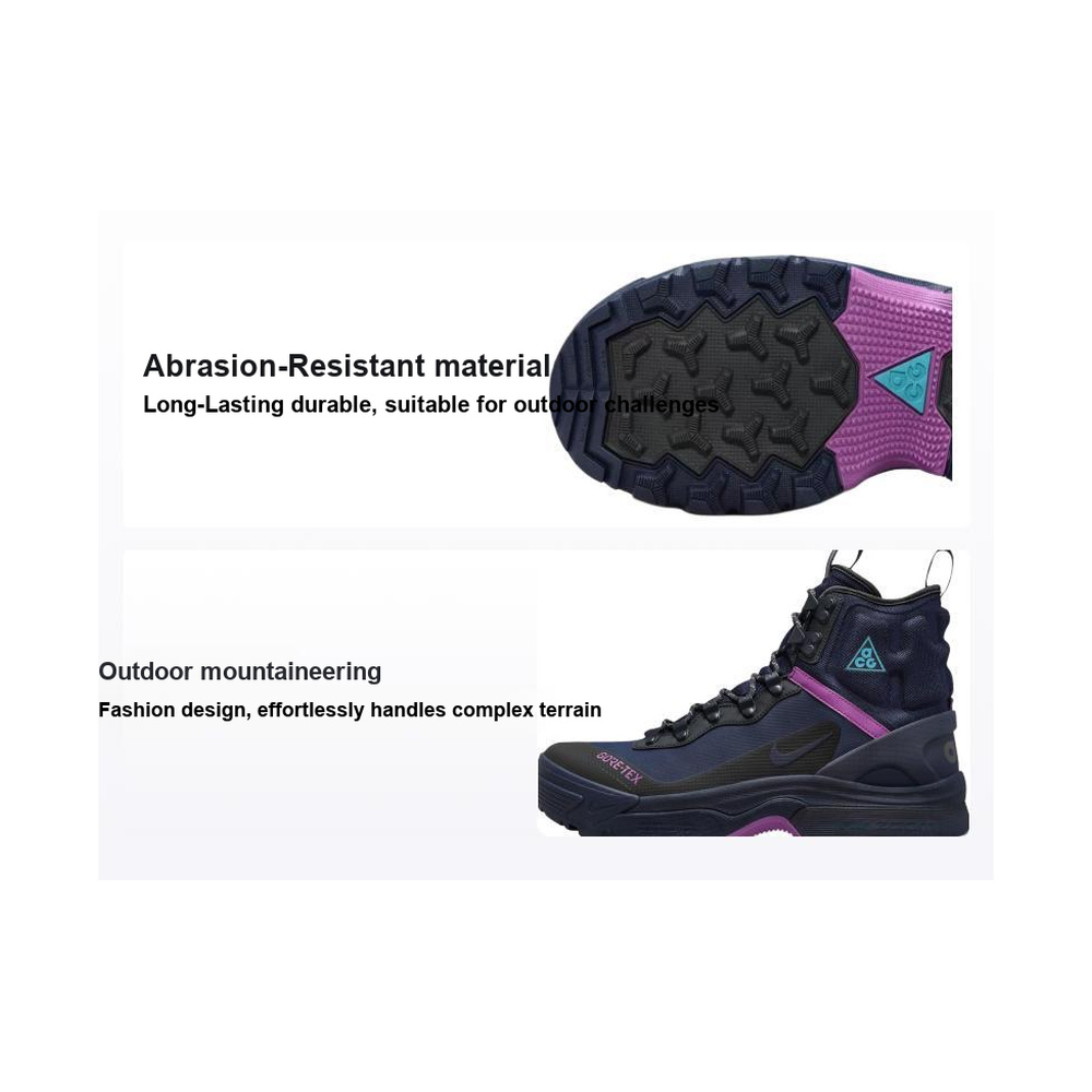 Nike ACG Air Zoom Gaiadome GTX 'Obsidian / Anthracite / Hyper Violet / Teal Nebula' Мужские