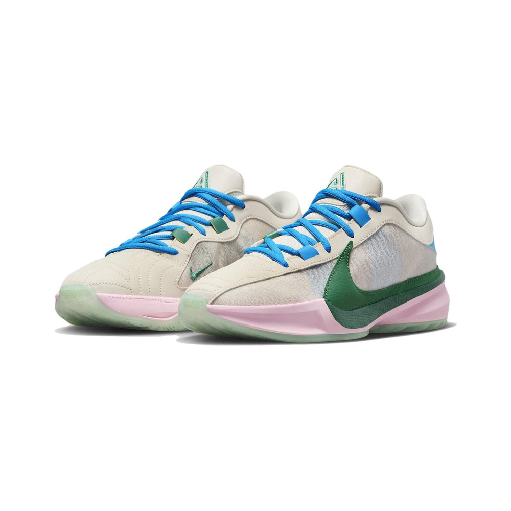 Nike Ja 5 'Light Orewood Brown / Medium Soft Pink / Blue Lightning / Emerald Rise' Мужские