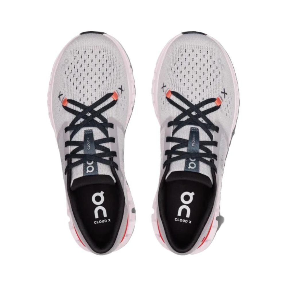 On Cloud X 4 'Silver / Orange Red' Женские