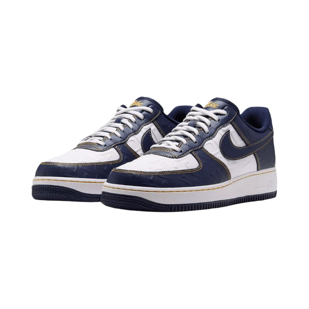 Nike Air Force 1 Low 'Summit White / Yellow Ochre / Midnight Navy' Мужские
