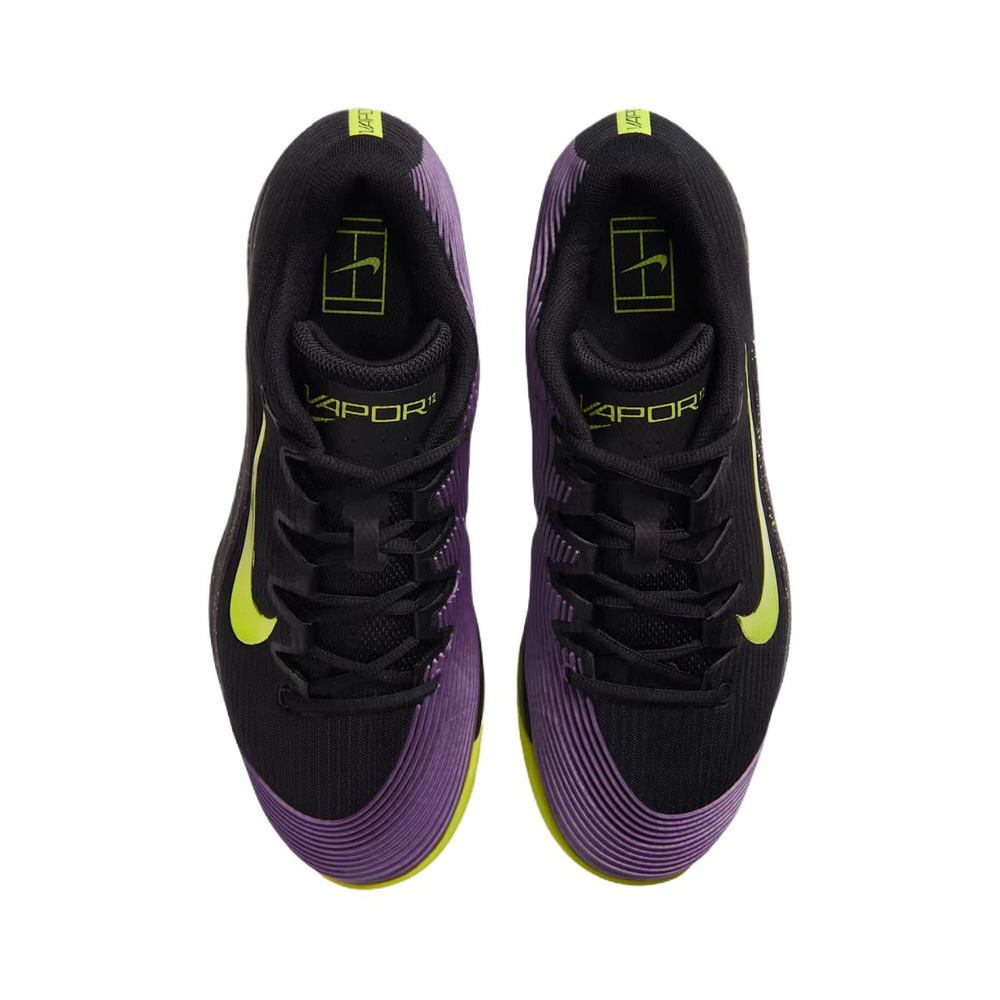 Nike Vapor 12 'Black / Purple Dynasty / Lime' Мужские